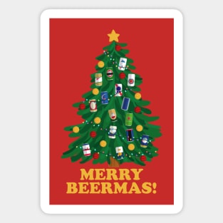 Merry Beermas for beer lovers V2 Magnet